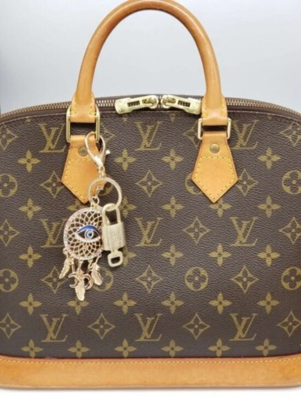 Louis Vuitton Gold Padlock 🔑 Authentic LV Unbranded Keychain Bag Charm